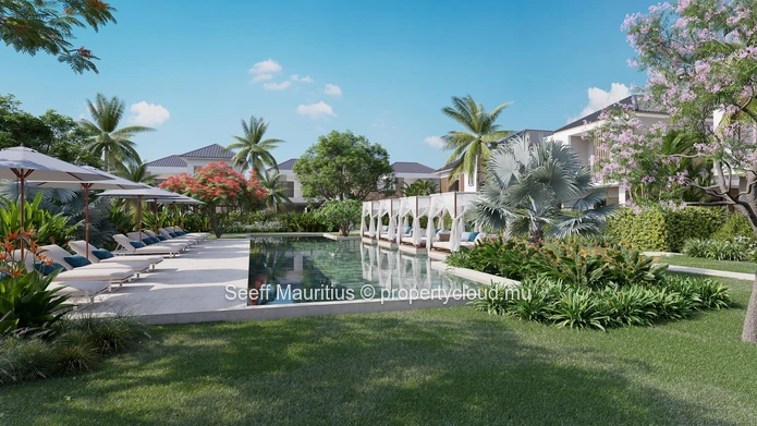 Elegant poolside retreats in Calodyne