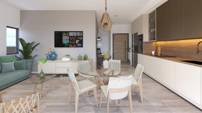 Steps to the Bay: Stylish Apartment in Secure Residence
