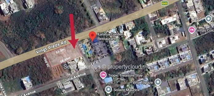 High Exposure Commercial Land in Chemin 20 Pieds Grand Baie