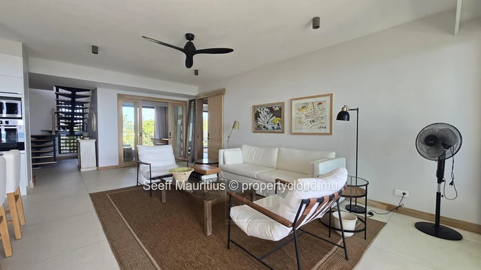 Elegant Duplex Penthouse with Panoramic Ocean Views – 3 Bedrooms + Study – Pointe aux Canonniers