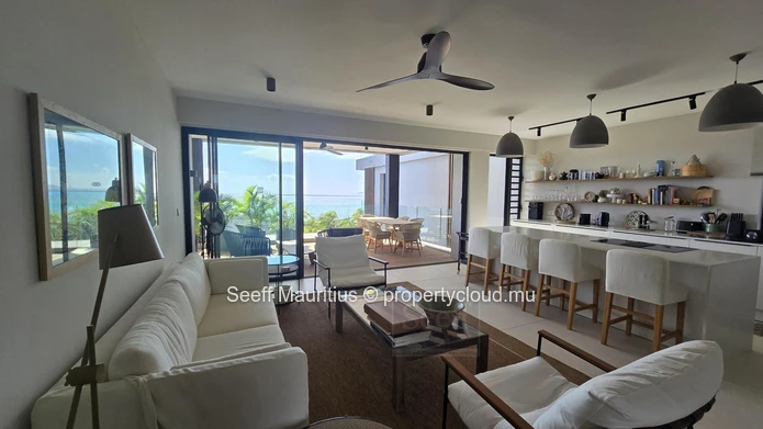 Elegant Duplex Penthouse with Panoramic Ocean Views – 3 Bedrooms + Study – Pointe aux Canonniers