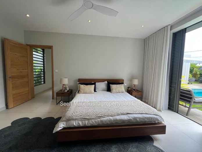 Modern Villa with Private Pool and Serene Garden 