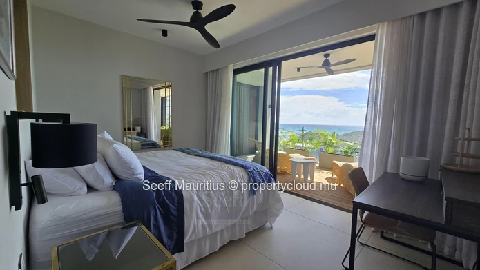 Elegant Duplex Penthouse with Panoramic Ocean Views – 3 Bedrooms + Study – Pointe aux Canonniers